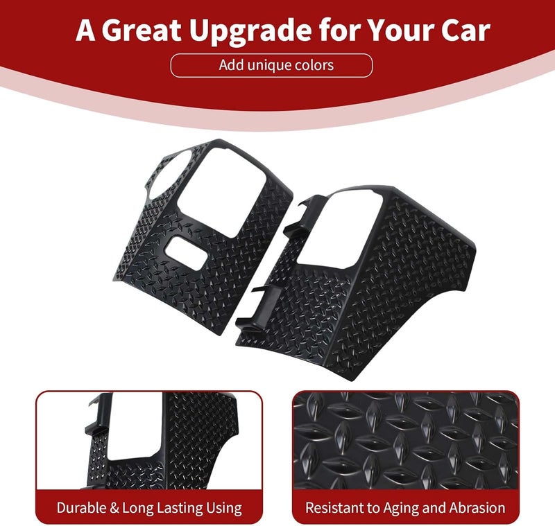 PDKLIN for Wrangler JK Rear Corner Body Armor, Tail Light Cover Guards Protector Compatible with 2007-2017 Jeep Wrangler JK JKU Rear Quarter Panel Black Exterior Accessories 2pcs - Image 5